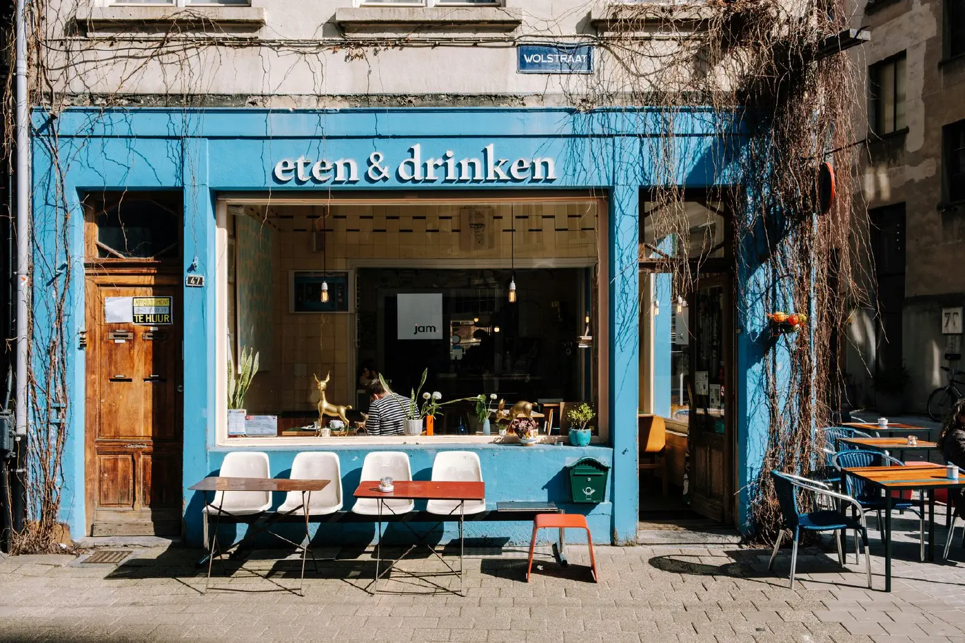 A vacant storefront on a European street with a 'to let' notice in the window, a candidate site whose future is not yet known.